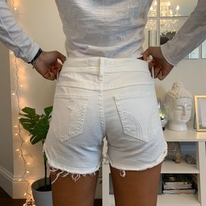 Hollister White Midi Short